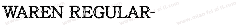 Waren Regular字体转换